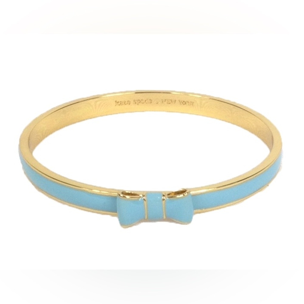 Kate Spade Take A Bow Bangle Bracelet in Light Blue aka Tiffany Blue